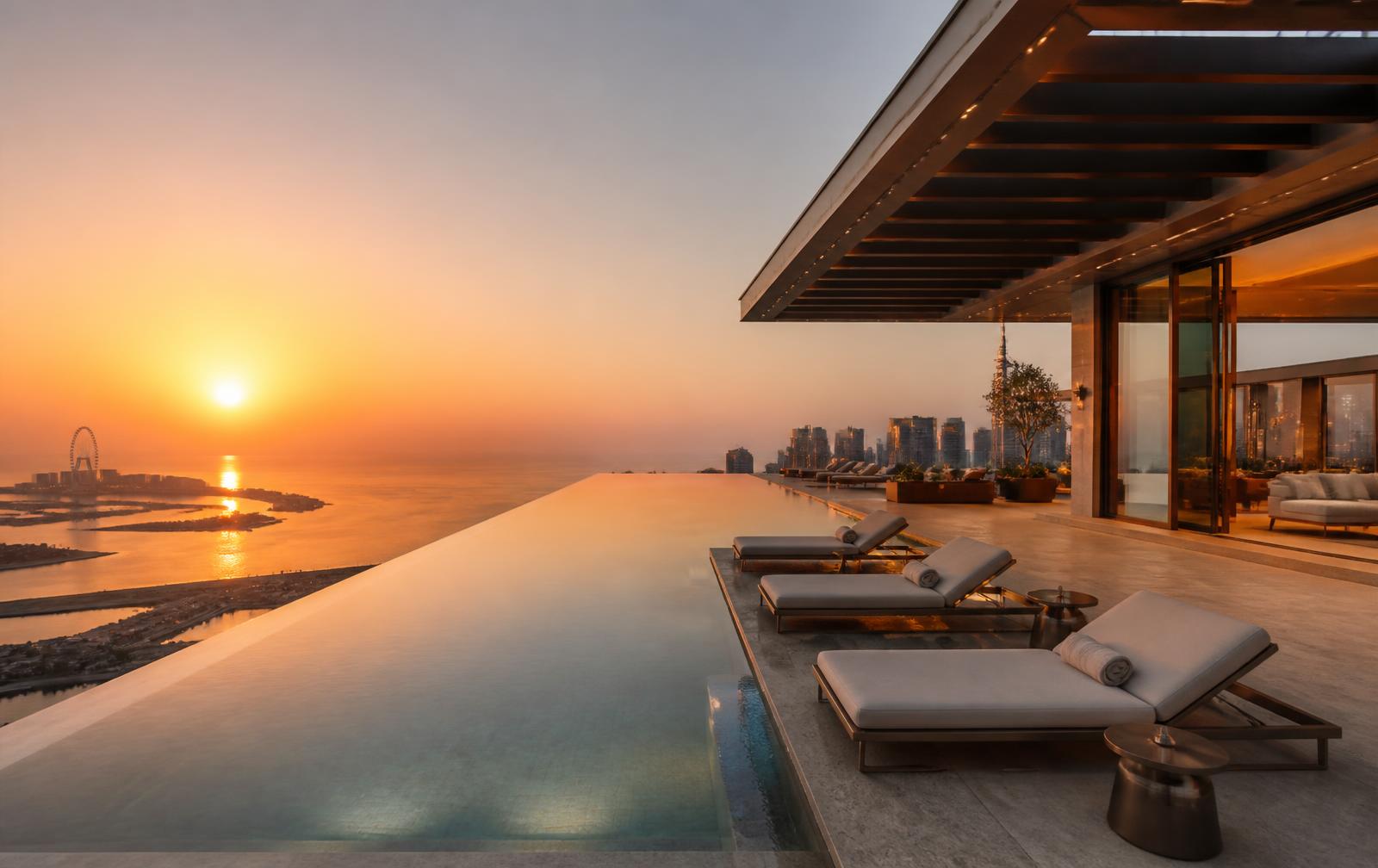Sky Penthouse & Infinity Pool in Bluewaters Island
